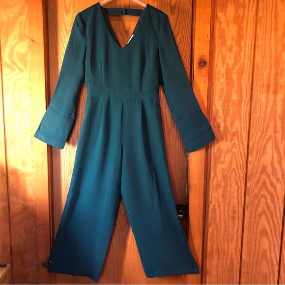 NWT J.O.A. Green Jumpsuit S - Picture 3 of 14